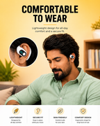 Clip-On Wireless Bluetooth Calling Earphone with LED Display (WSBD)