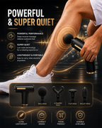 Deep Tissue Relaxation Gun Massager with 4 Massage Heads | Portable & Rechargeable