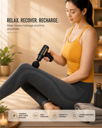 Deep Tissue Relaxation Gun Massager with 4 Massage Heads | Portable & Rechargeable