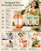 Natural Bamboo Vinegar Foot Pads [BUY 1 GET 1 FREE]