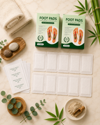 Natural Bamboo Vinegar Foot Pads [BUY 1 GET 1 FREE]