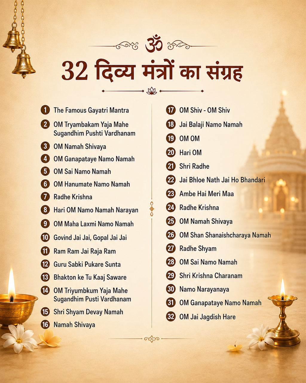 Om 32 in 1 Mantra Device