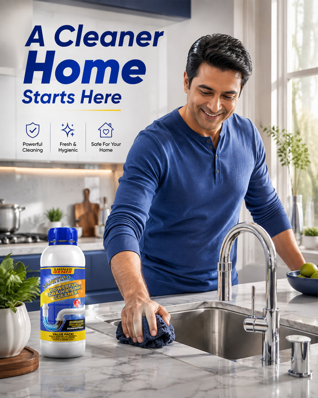Powerful Sink & Drain Cleaner | Buy 1 Get 3 FREE @Just ₹599/-