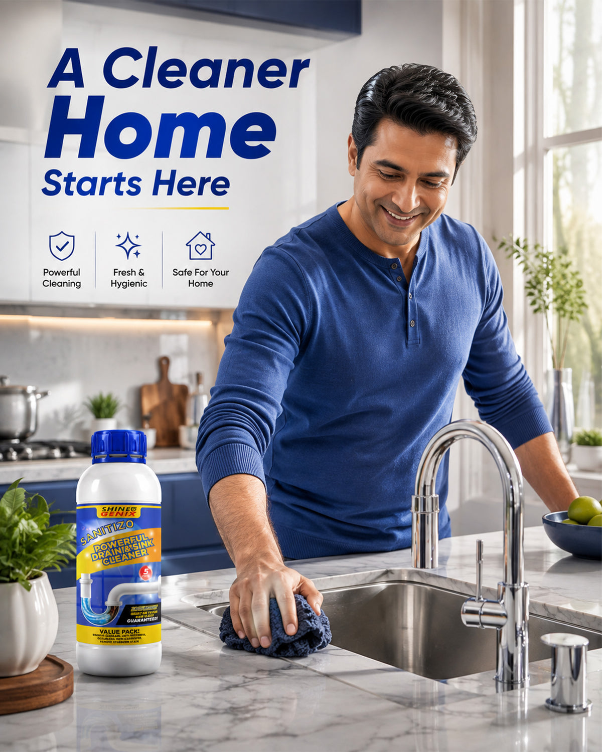 Powerful Sink & Drain Cleaner | Buy 1 Get 3 FREE @Just ₹599/-