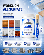 Transparent 100% Waterproof Glue with Free Brush [BUY 1 GET 1 FREE]