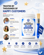 Transparent 100% Waterproof Glue with Free Brush [BUY 1 GET 1 FREE]
